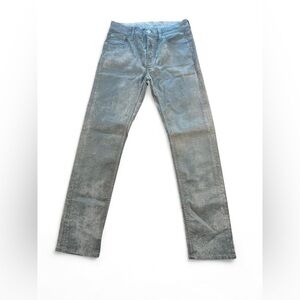 Ralph Lauren Purple Label Women’s Distressed 750 Straight Wax Jeans 26x27